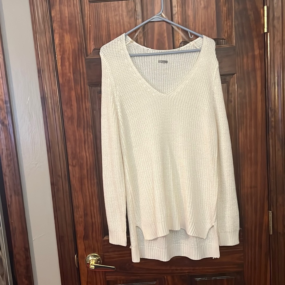 Cream Sweater Top